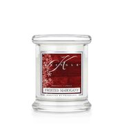 Kringle Candle Frosted Mahogany vonná sviečka mini 1-knôtová (127 g)