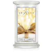 Kringle Candle Gold & Cashmere vonná sviečka veľká 2-knôtová (624 g)