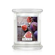 Kringle Candle Oak & Fig vonná sviečka stredná 2-knôtová (411 g)