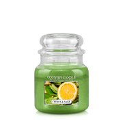 Country Candle Citrus & Sage vonná sviečka stredná 2-knôtová (453 g)