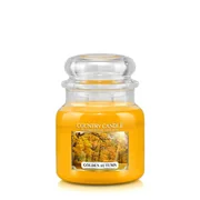 Country Candle Golden Autumn vonná sviečka stredná 2-knôtová (453 g)