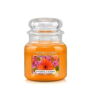 Country Candle Sunshine & Daisies vonná sviečka stredná 2-knôtová (453 g)