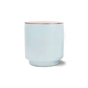 Paddywax GLOW SKY BLUE SEA SALT & PLUMERIA 3-knôtová vonná sviečka s medeným vrchnákom (17oz / 482g)