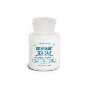 Paddywax FARMHOUSE 8 OZ WHITE GLASS WITH BLUE DECAL ROSEMARY SEA SALT