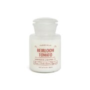 Paddywax FARMHOUSE 8 OZ WHITE GLASS WITH RED DECAL HEIRLOOM TOMATO