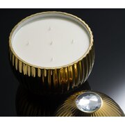 LADENAC Bois de Russie 5-knôtová vonná sviečka zlatá - potiahnutá 18kt zlatom (3 400g)