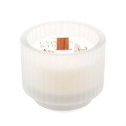 Paddywax Cypress & Fir vonná sviečka "biela námraza" s dreveným knôtom 141 g
