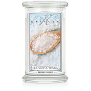 Kringle Candle Sea Salt & Tonka vonná sviečka veľká 2-knôtová (624 g)