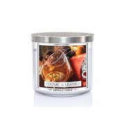 Kringle Candle Cognac & Leather 3-knôtová vonná sviečka 411g