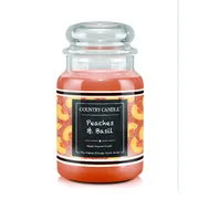 Country Candle FARMSTAND Peaches & Basil vonná sviečka veľká 2-knôtová (652 g)