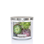 Kringle Candle TUMBLER Succulents 3-knôtová vonná sviečka 411g