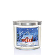 Kringle Candle TUMBLER Christmas Cabin 3-knôtová vonná sviečka (411g)