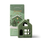 Paddywax Incense Holliday Village Ceramic - zelený domček na 20 vonných kuželov - Balsam & Fir