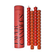 Paddywax TAPER dekoratívne sviečky red + terracotta 2+2 ks