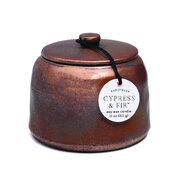 Paddywax CYPRESS & FIR vonná sviečka v keramickej nádobe bronzovej farby 9.oz/255g