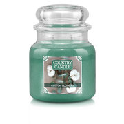 Country Candle Cotton Flowers vonná sviečka stredná 2-knôtová (510g)