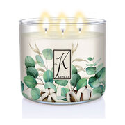 Kringle Candle TUMBLER Eucalyptus Cotton 3-knôtová vonná sviečka (411g)