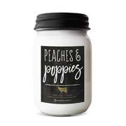 MILKHOUSE CANDLE Peaches & Poppies vonná sviečka Farmhouse Jar (368 g)