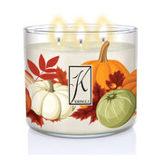 Kringle Candle TUMBLER Salted Maple Pumpkin 3-knôtová vonná sviečka (411g)