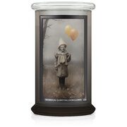Kringle Candle Halloween Print Based Whimsical Quirky Balloon Clown vonná sviečka veľká 2-knôtová (624 g)