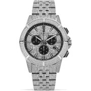 Louis XVI LXVI1122 Majeste Full Iced Chronograph Mens Watch 43mm 5ATM