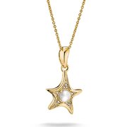 Thomas Sabo KE2382-M01-14-L55V Necklace Starfish with Mother of Pearl for Women, Adjustable