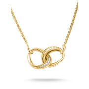 Thomas Sabo KE2380-M01-14-L45V Necklace Together with White Cubic Zirconia for Women, Adjustable