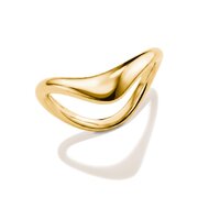 Thomas Sabo TR2544-M01-39-56 Wave-Shaped Ring for Women, Gold-Plated