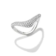 Thomas Sabo TR2546-051-14-56 Wave-Shaped Ring with White Cubic Zirconia for Women