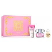 Versace Bright Crystal Darčeková sada, toaletná voda 90ml + telové mlieko 100ml + kľúčenka