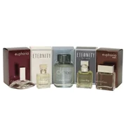 Calvin Klein mini set Darčeková sada, Euphoria Woman 4ml + Eternity Woman 5ml + CK Free 10ml + Eternity Man 10ml + Euphoria Man 10ml