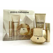 Paco Rabanne Lady Million Darčeková sada, parfémovaná voda 80ml + telové mlieko 100ml + parfémovaná voda 10ml