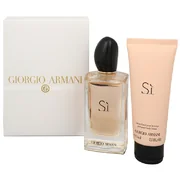 Giorgio Armani Si Darčeková sada, parfémovaná voda 100ml + telové mlieko 75ml (Travel set)