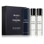 Chanel Bleu de Chanel Parfémovaná voda, 3x20ml (1x plniteľná + 2x náplň)