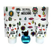 Moschino So Real Cheap & Chic Darčeková sada, toaletná voda 4.9ml + sprchový gel 25ml + telové mlieko 25ml