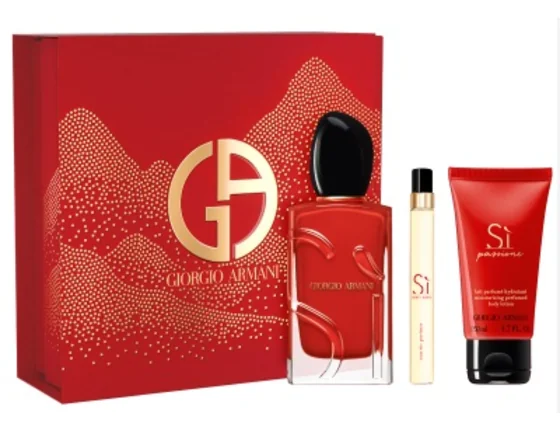 Giorgio armani sì passione darčeková sada, parfémovaná voda 100ml + telové mlieko 50ml + parfémovaná voda 10ml - Giorgio Armani Sì Passione Darčeková sada, parfémovaná voda 100ml + telové mlieko 50ml + parfémovaná voda 10ml