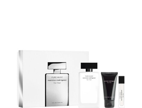 Narciso rodriguez for her pure musc darčeková sada, parfumovaná voda 100ml + parfumovaná voda 10ml + telové mlieko 50ml - Narciso Rodriguez For Her Pure Musc Darčeková sada, Parfumovaná voda 100ml + Parfumovaná voda 10ml  + Telové mlieko 50ml