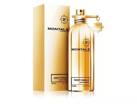 Na obrázkuje znázornený parfém od značky Montale Paris v zlatom flakóne