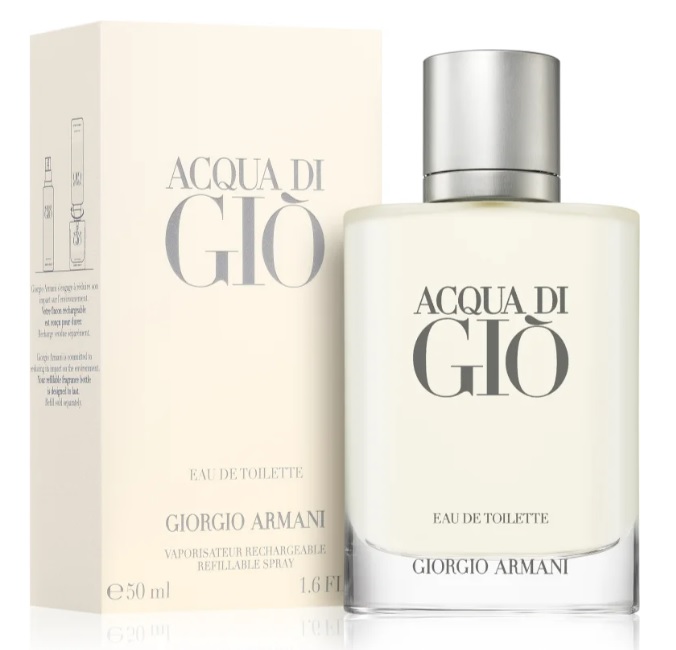Giorgio Armani Acqua di Gio Pour Homme Refillable Toaletná voda 50ml, pánske