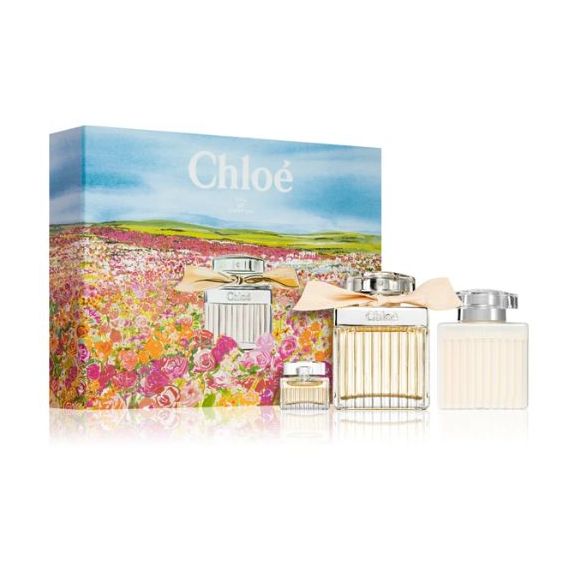 Chloe Chloé Darčeková sada, parfémovaná voda 75ml + telové mlieko 100ml + parfémovaná voda 5ml