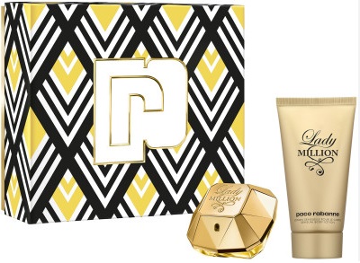 Paco Rabanne Lady Million Darčeková sada parfémovaná voda 50ml + telové mlieko 75ml
