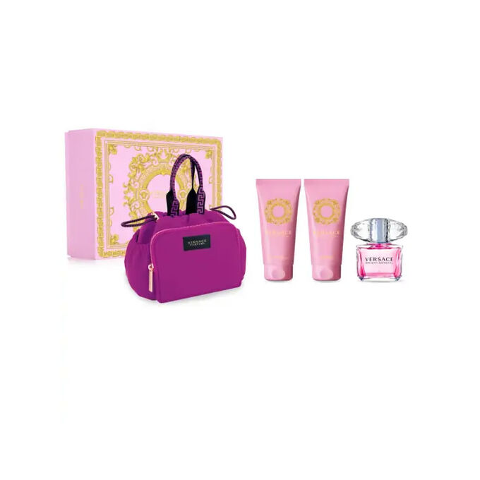 Versace Bright Crystal Darčeková sada, toaletná voda 90ml + sprchový gél 100ml + telové mlieko 100ml + taška