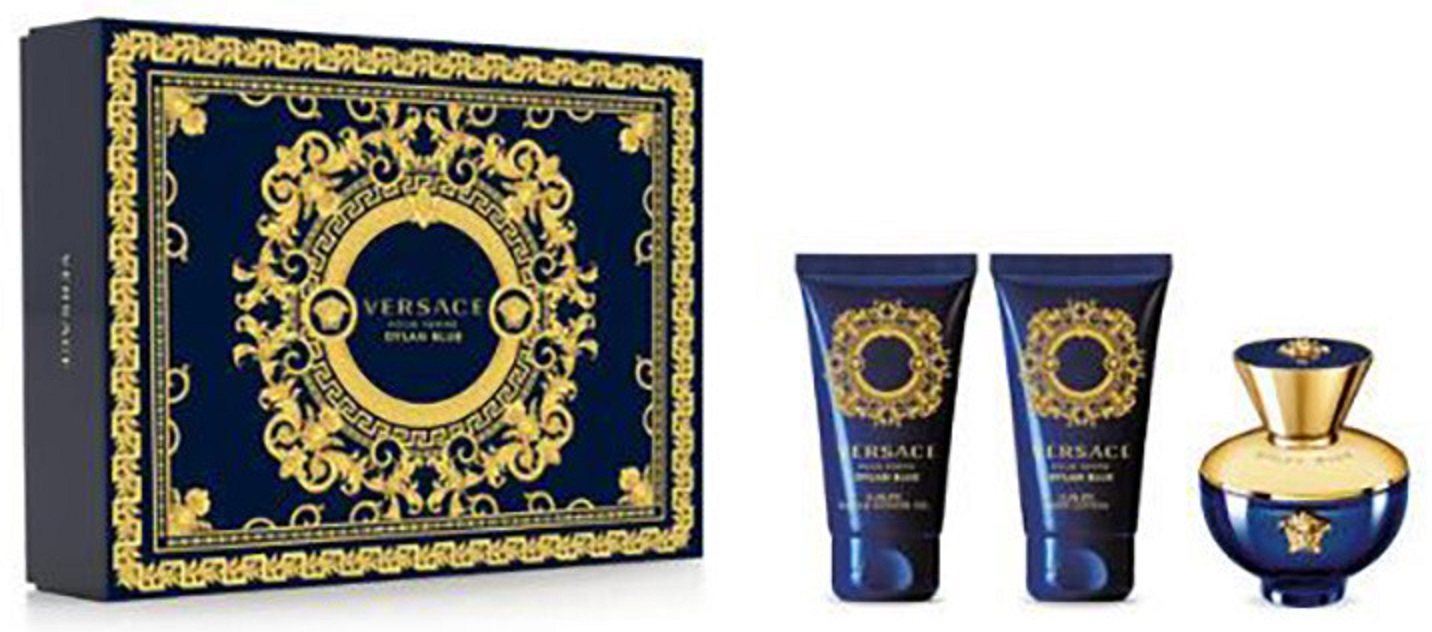 Versace Dylan Blue pour Femme Darčeková sada, parfémovaná voda 50ml + telové mlieko 50ml + sprchový gel 50ml