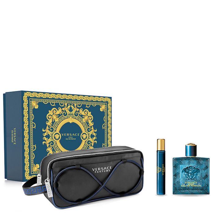 Versace Eros Darčeková sada, Parfumovaná voda 100ml + Parfumovaná voda 10ml + kozmetická taška