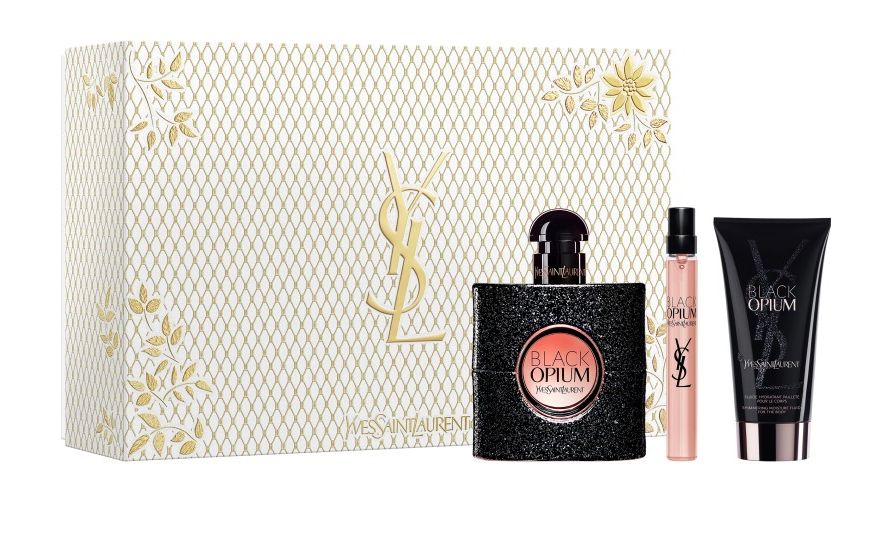 Yves Saint Laurent Opium Black Darčeková sada, parfémovaná voda 50ml + telové mlieko 50ml + parfémovaná voda 10ml