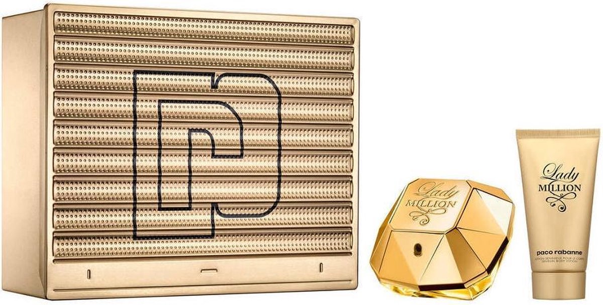 Paco Rabanne Lady Million Darčeková sada, parfémovaná voda 50ml + telové mlieko 75ml