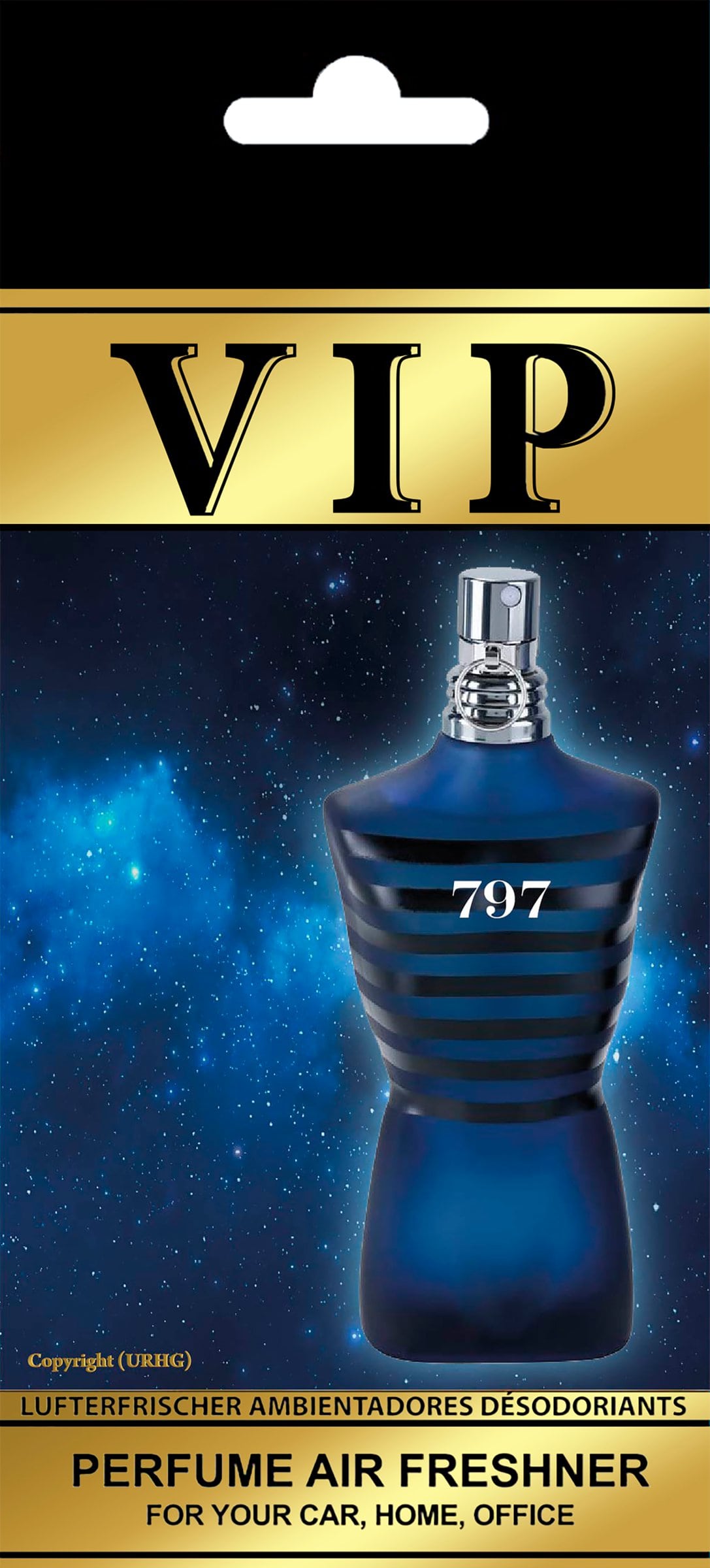 VIP Air Parfumový osviežovač vzduchu Jean Paul Gaultier Ultra Male Intense